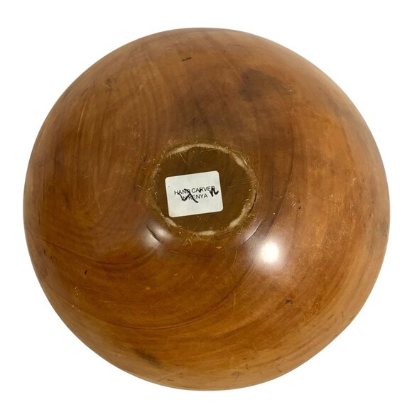 Hand-Carved Soapstone Kenyan Decorative Dish / Bowl Intricate Tribal Patterns - Picture 5 of 8